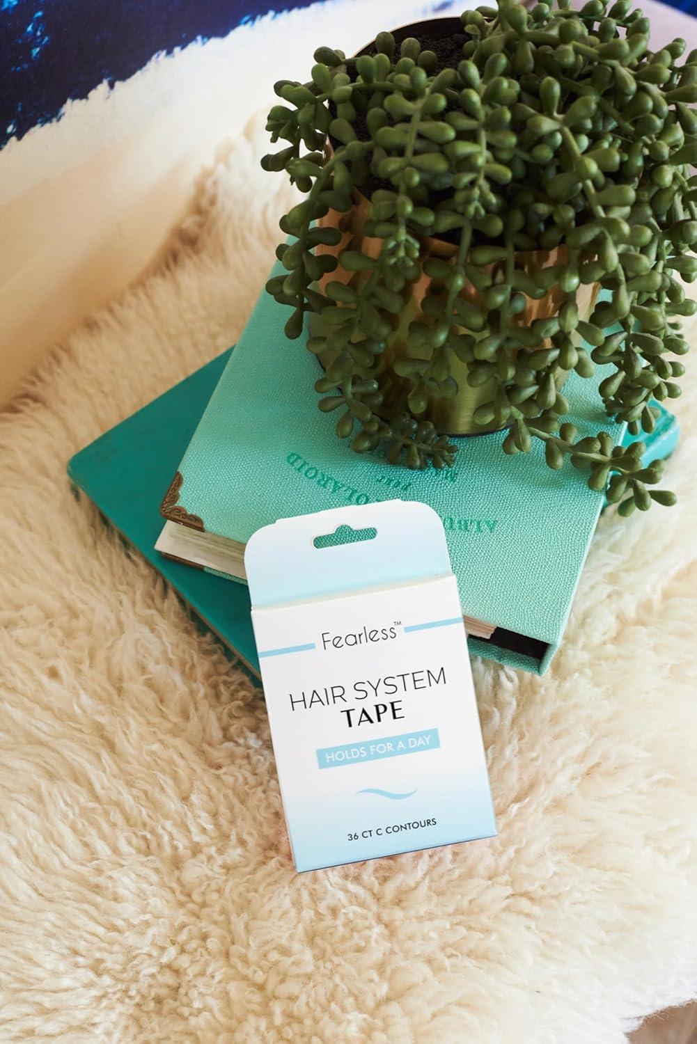 imageFearless Tape  36 Count Double Sided Tape Strips for Hair Systems Wigs and Toupees  Clear LatexFree ampamp SkinFriendly Adhesive  Strong Hold for Polyurethane ampamp Lace ProductsDay