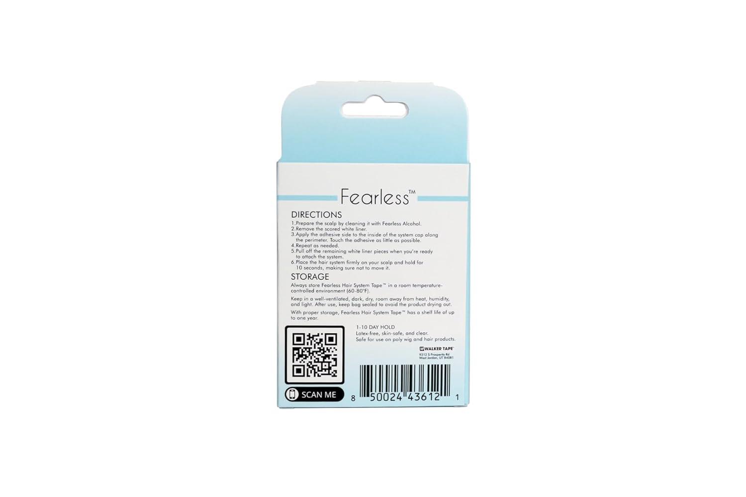 imageFearless Tape  36 Count Double Sided Tape Strips for Hair Systems Wigs and Toupees  Clear LatexFree ampamp SkinFriendly Adhesive  Strong Hold for Polyurethane ampamp Lace ProductsDay