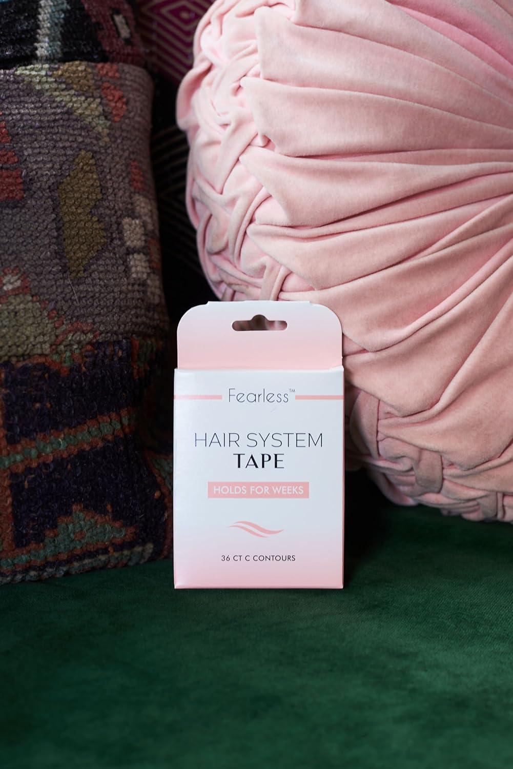 imageFearless Tape  36 Count Double Sided Tape Strips for Hair Systems Wigs and Toupees  Clear LatexFree ampamp SkinFriendly Adhesive  Strong Hold for Polyurethane ampamp Lace ProductsWeek